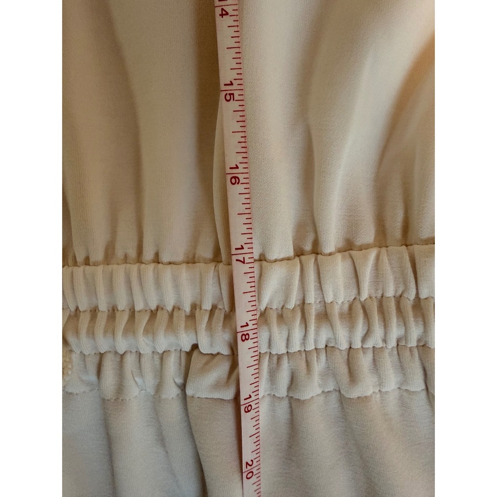 Athleta Off White Dress Women Large White Excellent Drawstring Pocket 850878 - Picture 8 of 10